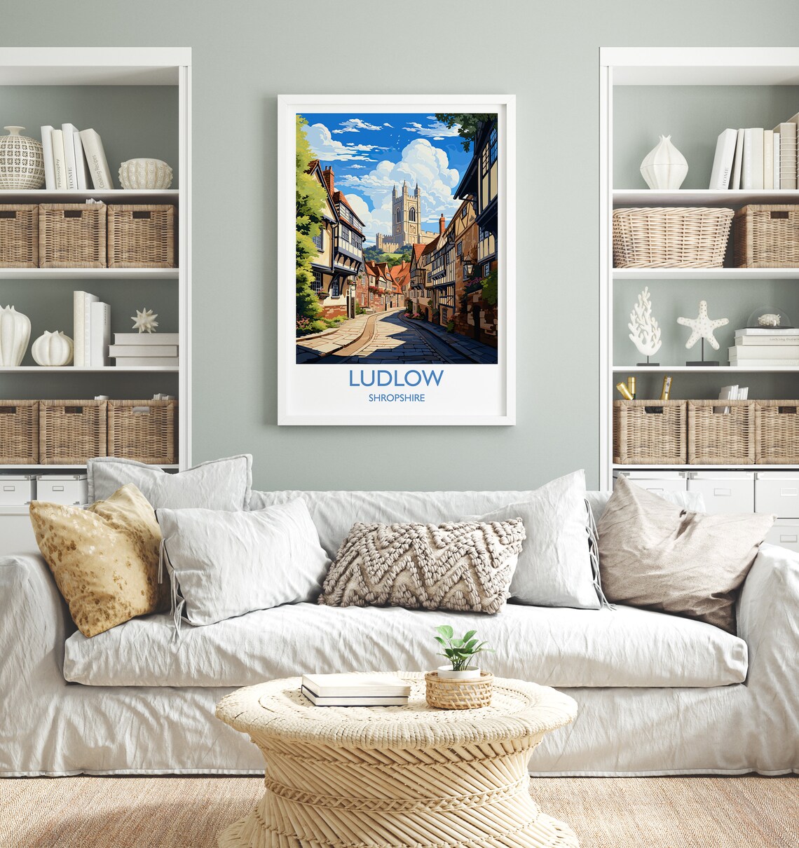 Ludlow Travel Poster, England Shropshire Art Print - Image 4