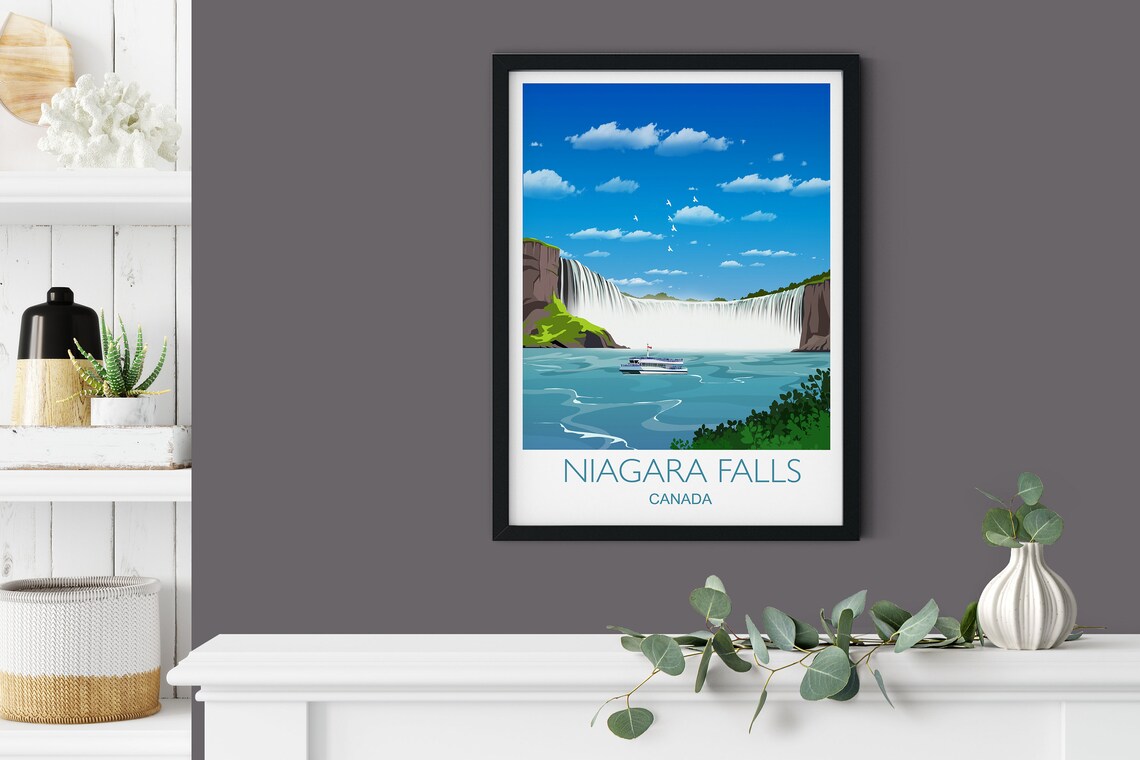 Niagara Falls Travel Poster, Ontario Canada - Image 3