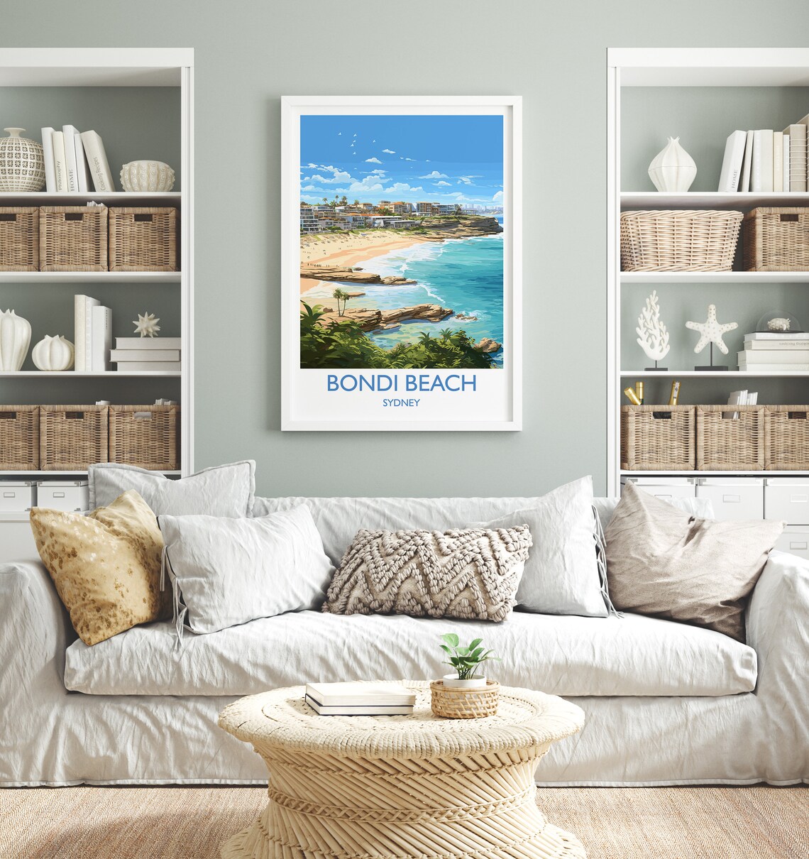 Bondi Beach Vintage Travel Poster, Sydney Australia - Image 4
