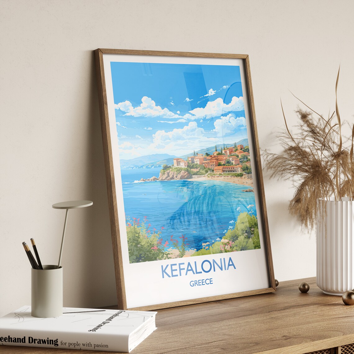Kefalonia Travel Poster, Greece Place Print - Image 3