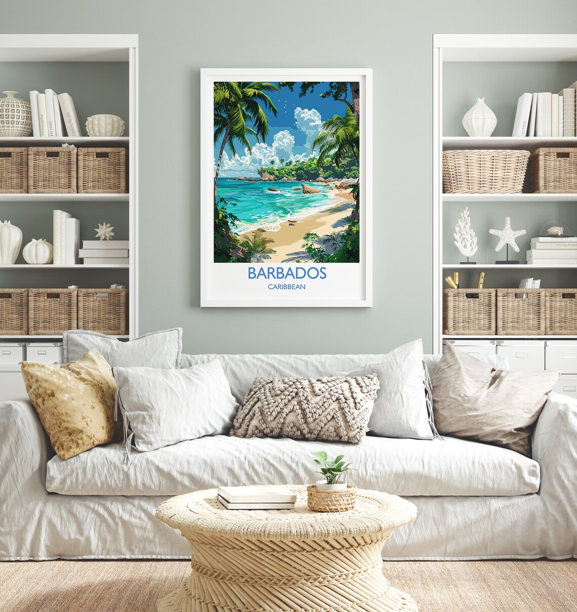 Barbados Travel Poster, Caribbean Wall Art Print - Image 2