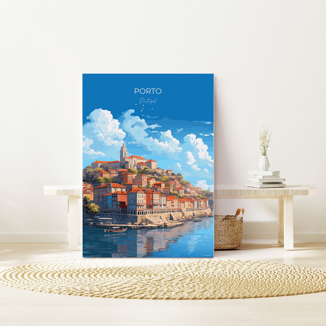 Porto Poster Travel Print Of Porto Portugal Porto Art Gift Portugal Wall Art - Image 3