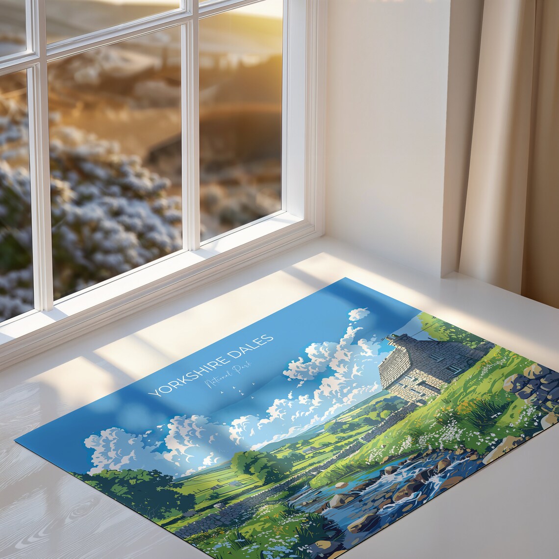 Yorkshire Dales Landscape Travel Poster, English Countryside - Image 3