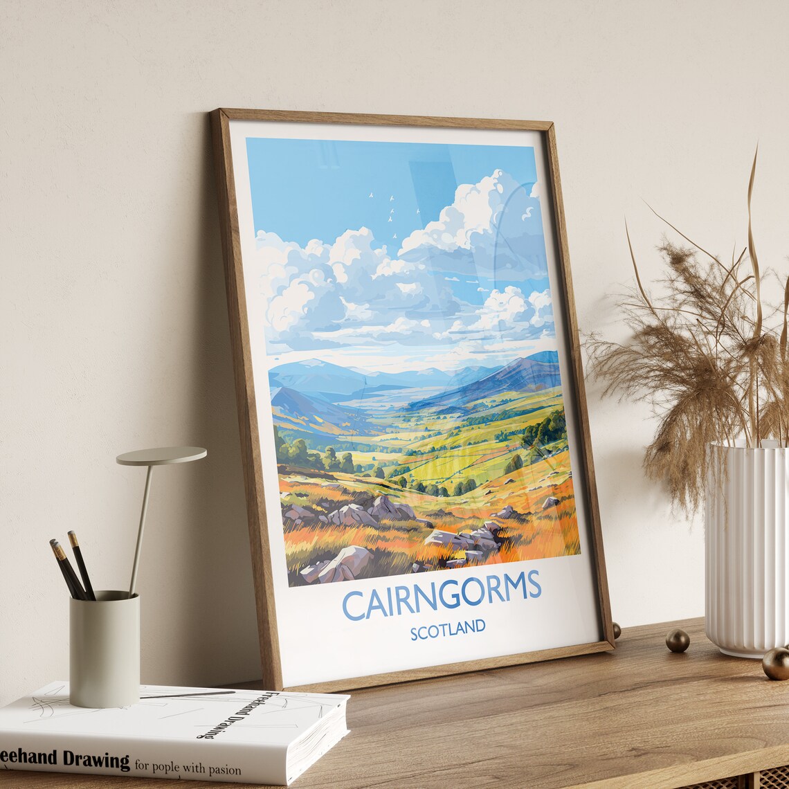 Cairngorms Travel Poster, Scottish Highlands - Image 3