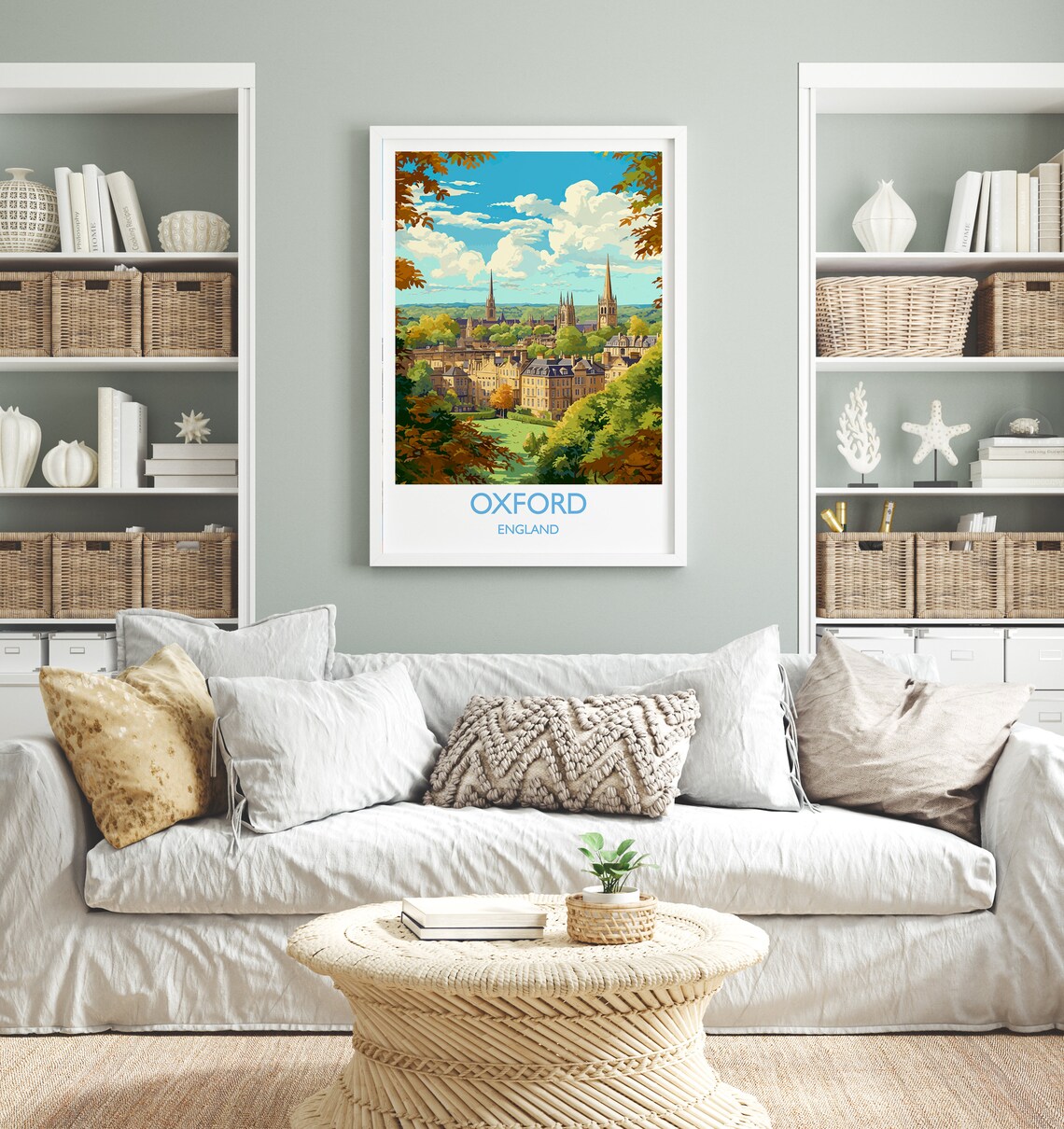 Oxford Travel Poster, Oxfordshire England Travel Art - Image 4