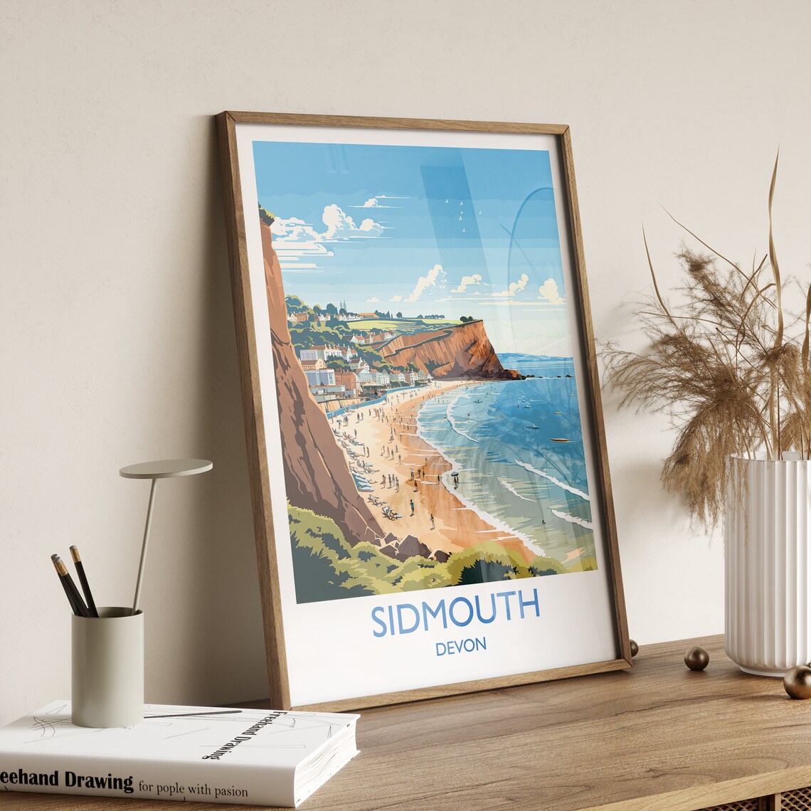 Sidmouth Travel Poster, England Devon Place Art Print - Image 2