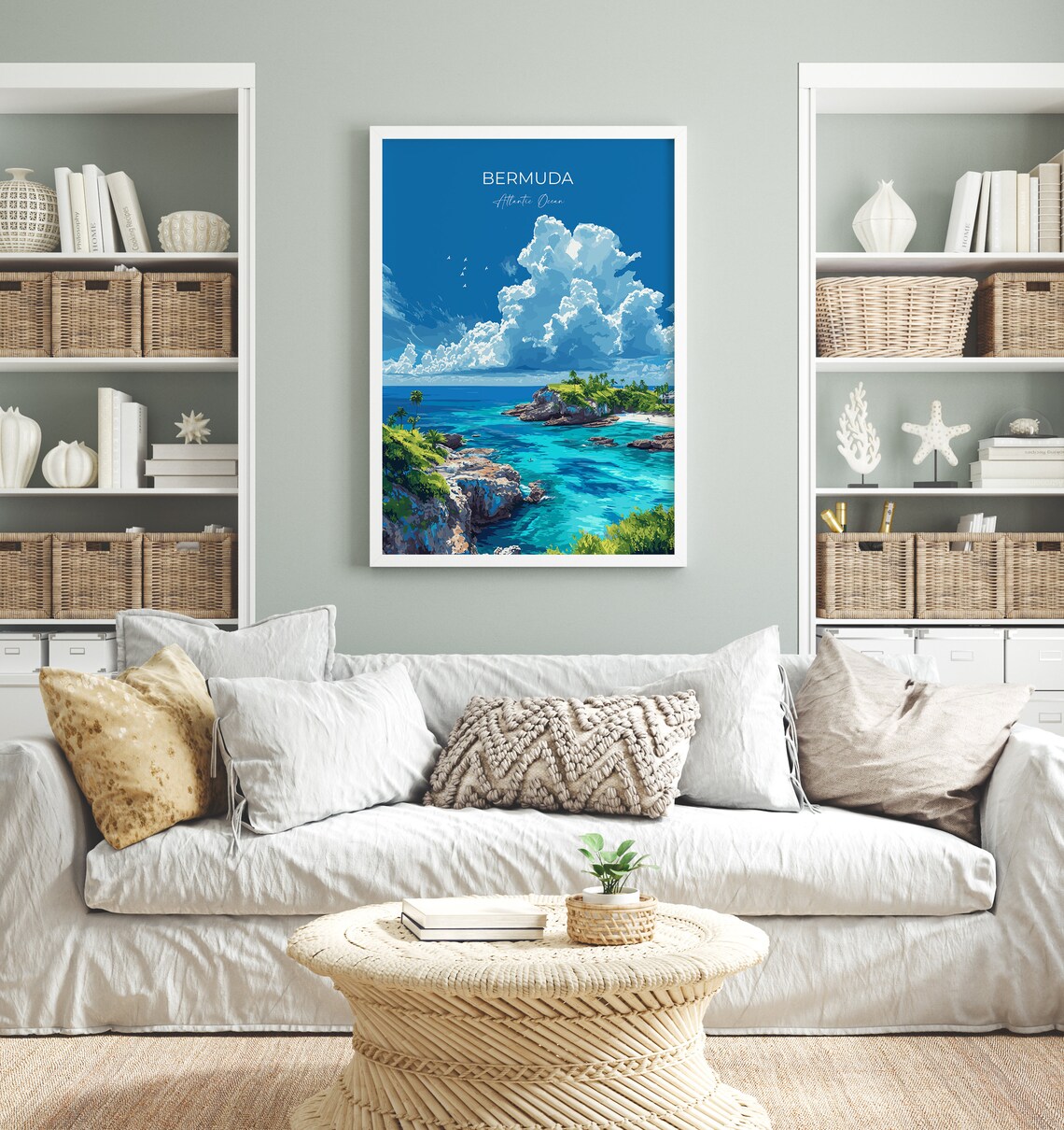 Bermuda Atlantic Ocean Travel Poster, Place Print - Image 4