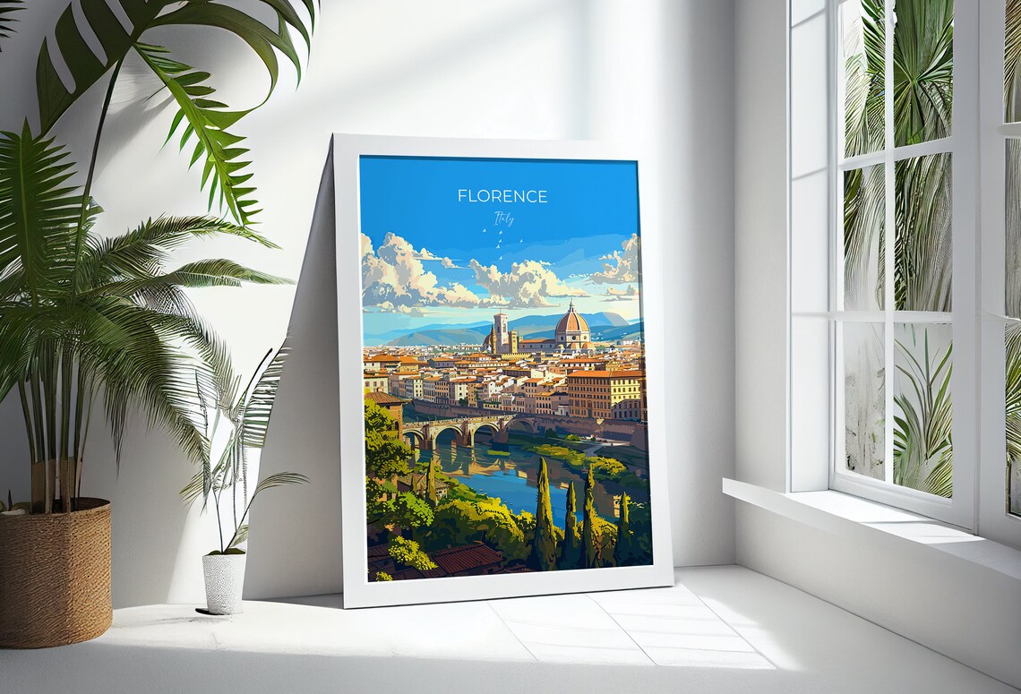 Florence Travel Poster, Italy Travel Art Print - Image 3