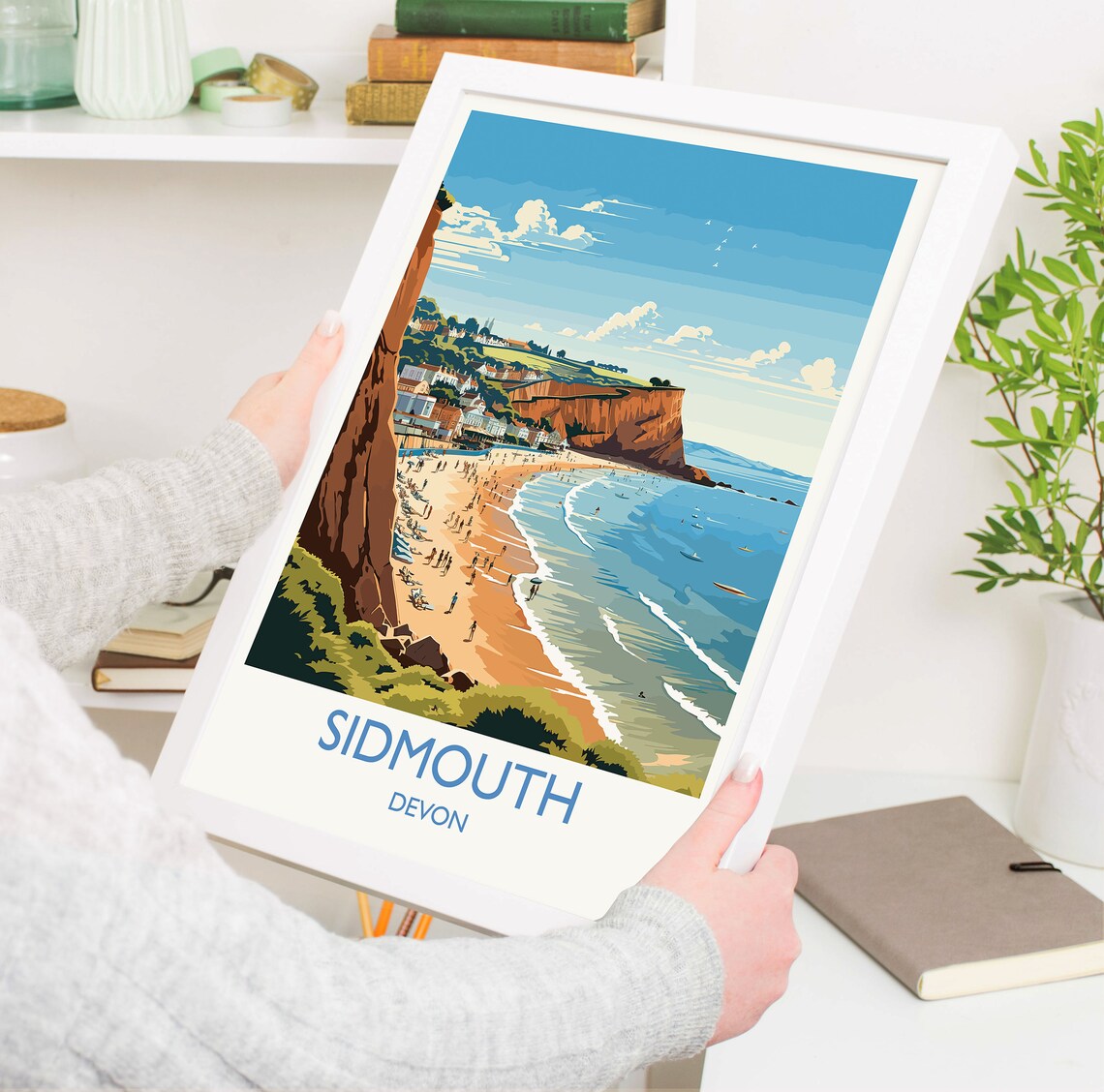 Sidmouth Travel Poster, England Devon Place Art Print - Image 5