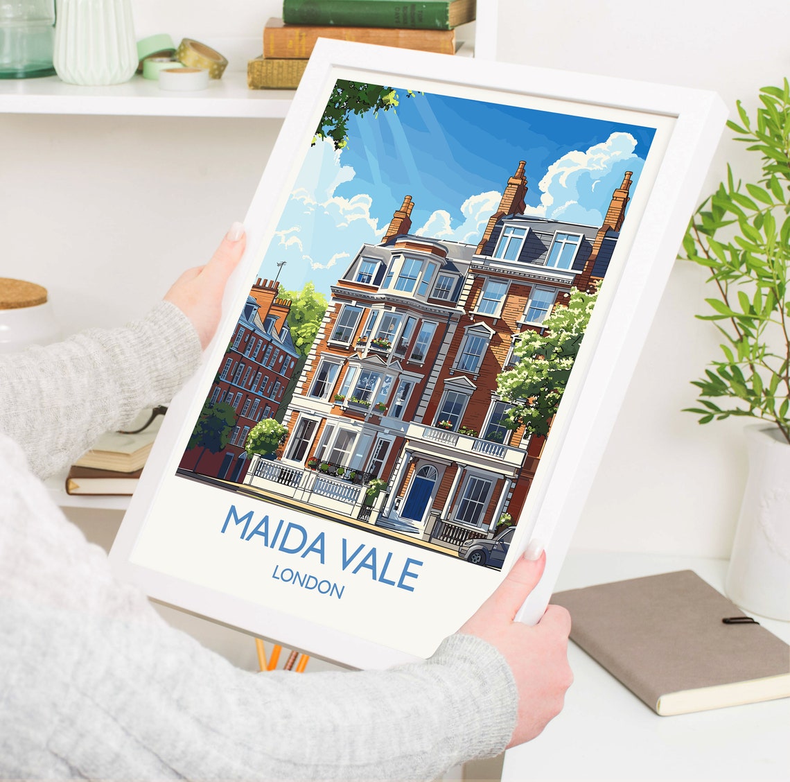 Maida Vale Travel Print Travel Poster Of Maida Vale London Poster Maida Vale Art Gift London Art Lovers Uk Travel Gift - Image 5