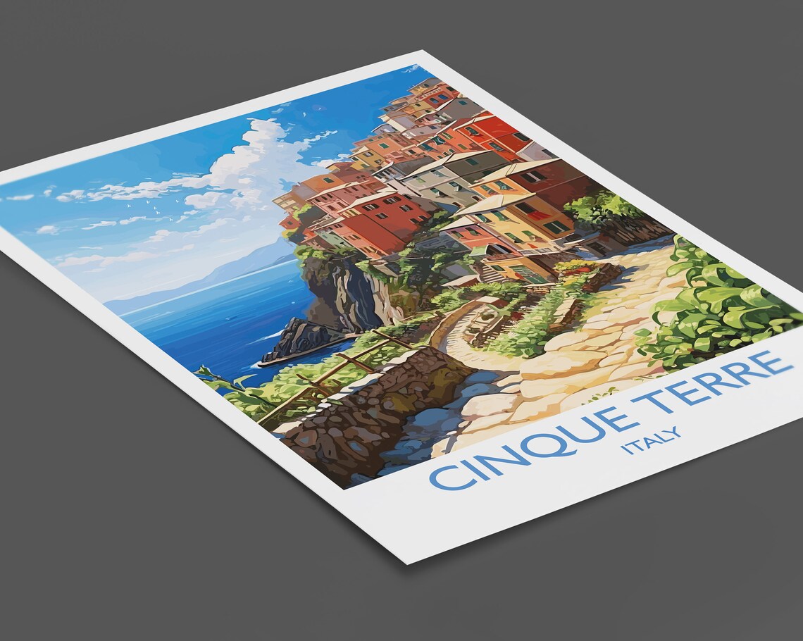 Cinque Terre - Italian Coastal Travel Poster - Image 2