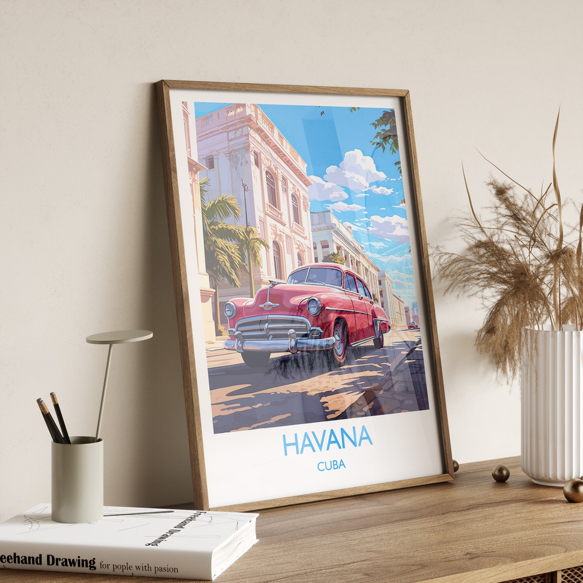 Havana Travel Print Travel Poster Of Havana Cuba Havana Art Havana Gift Wall Art Print - Image 3