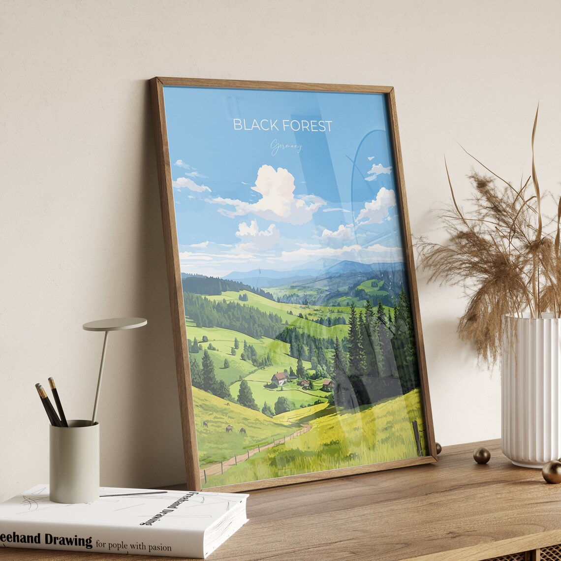 Black Forest Travel Poster, Germany Wall Art Print - Image 2