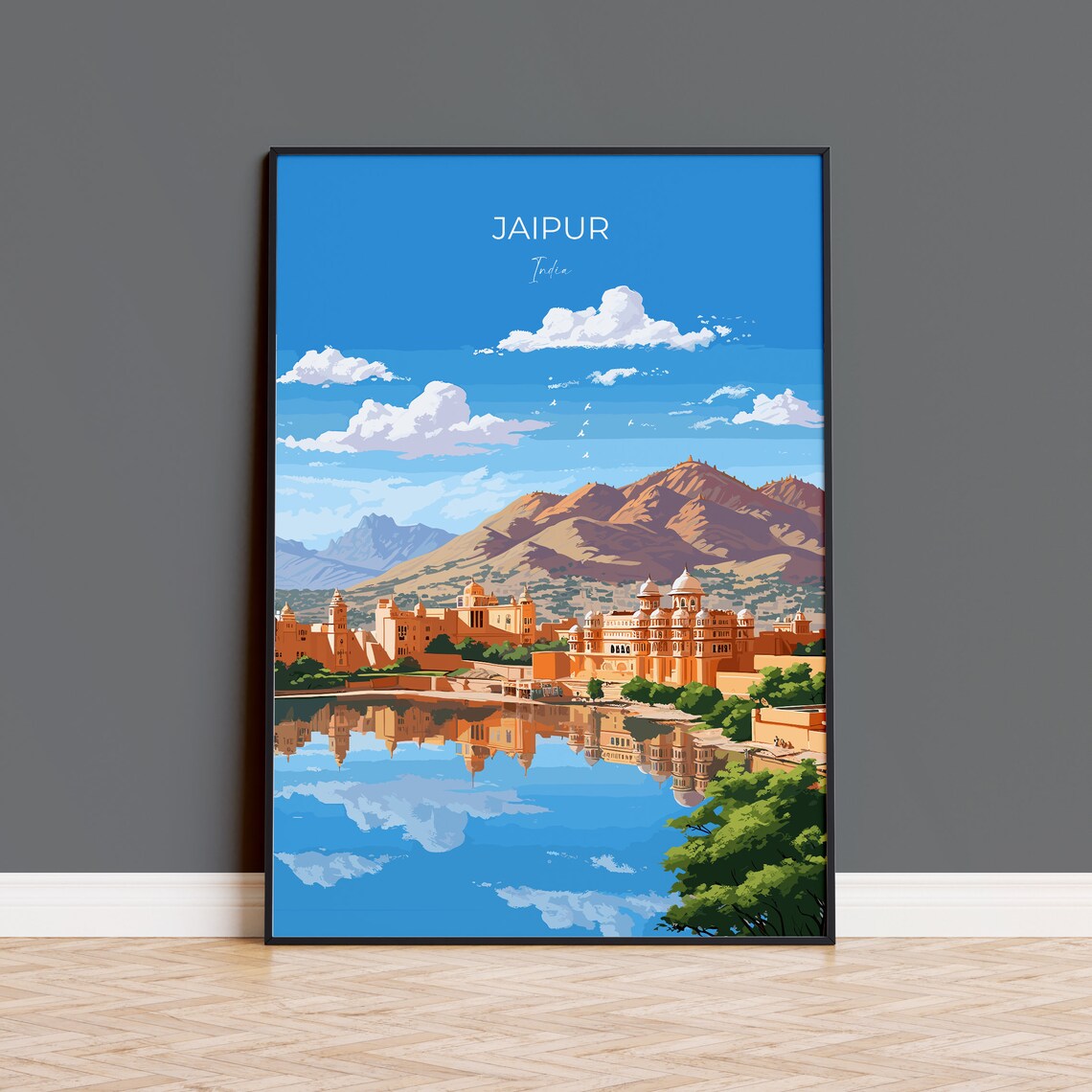 Jaipur Travel Poster, India Travel Art Print