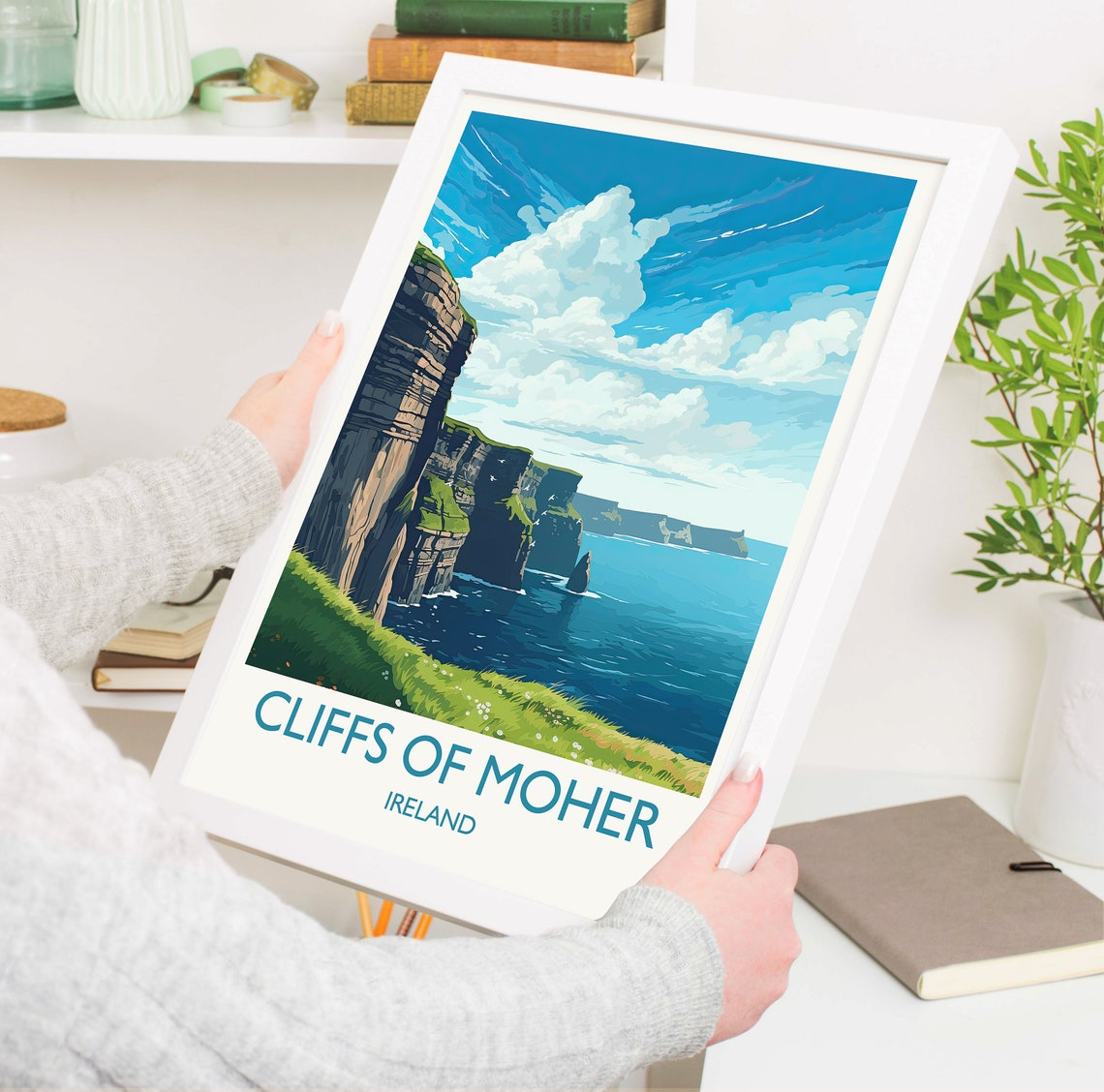 Cliffs of Moher Ireland Towering Sea Cliffs Ocean Travel Poster - Image 5