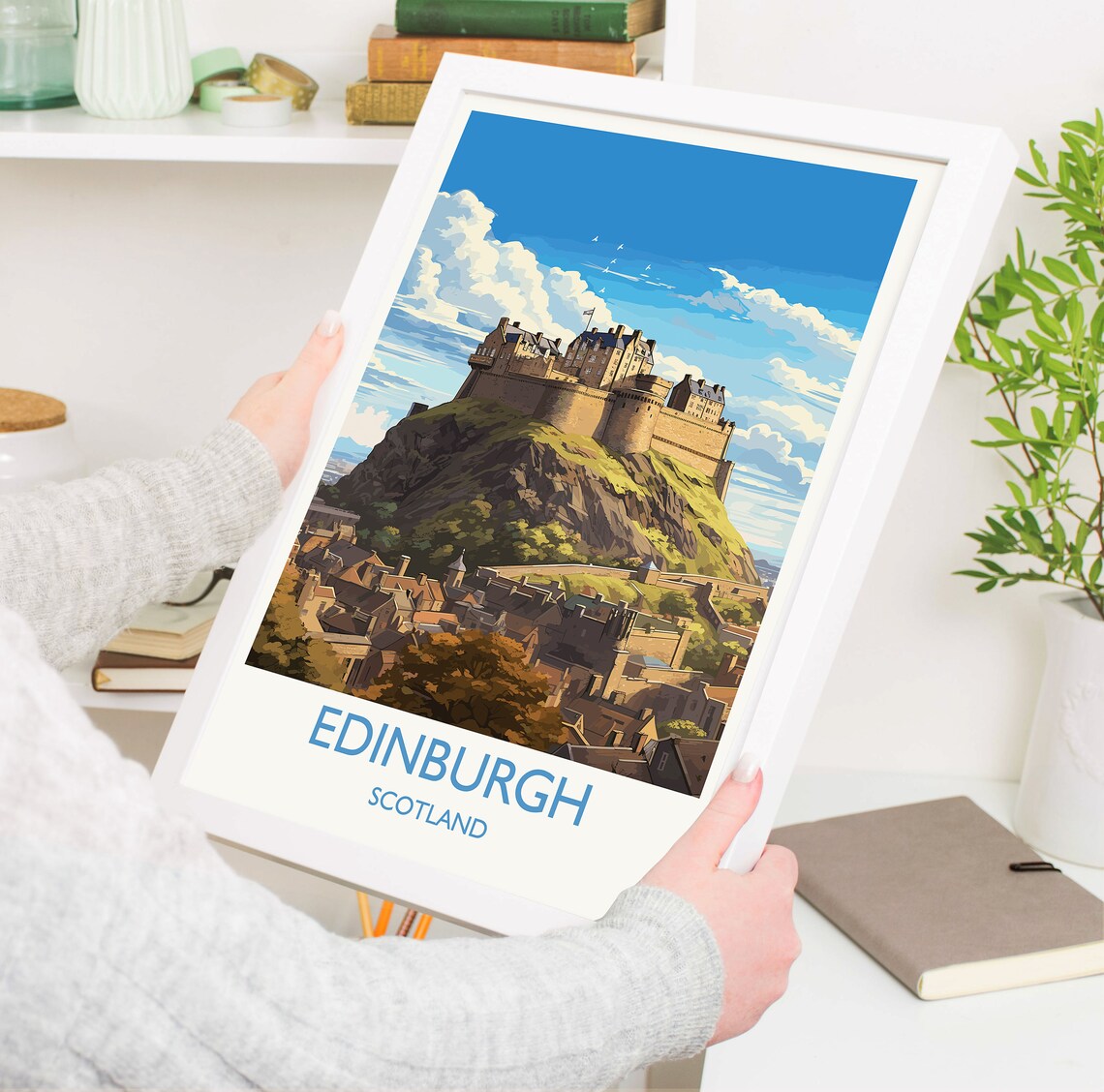 Edinburgh Travel Poster, Scotland Art Print - Image 5