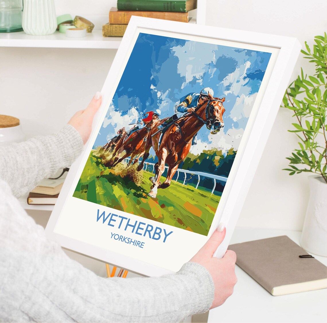 Wetherby Travel Poster, Yorkshire England Art Print - Image 3