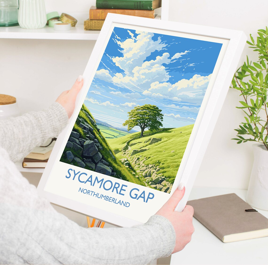 Sycamore Gap Travel Poster, Northumberland England - Image 5