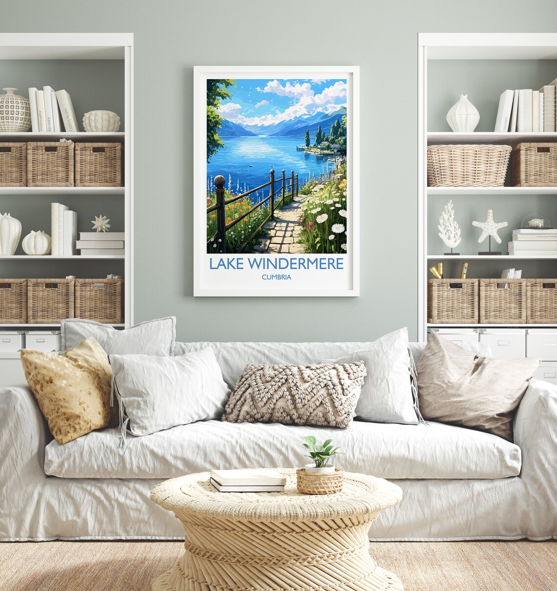 Lake Windermere Travel Poster, Cumbria England - Image 4