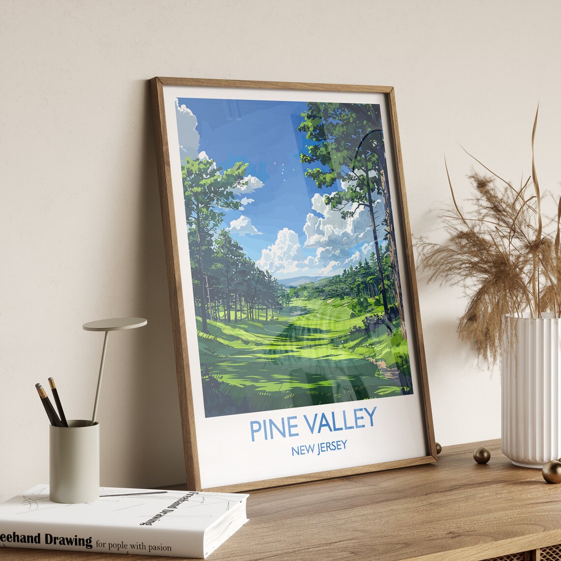 Pine Valley New Jersey Golf Course Pine Fairway Vintage Poster - Image 2