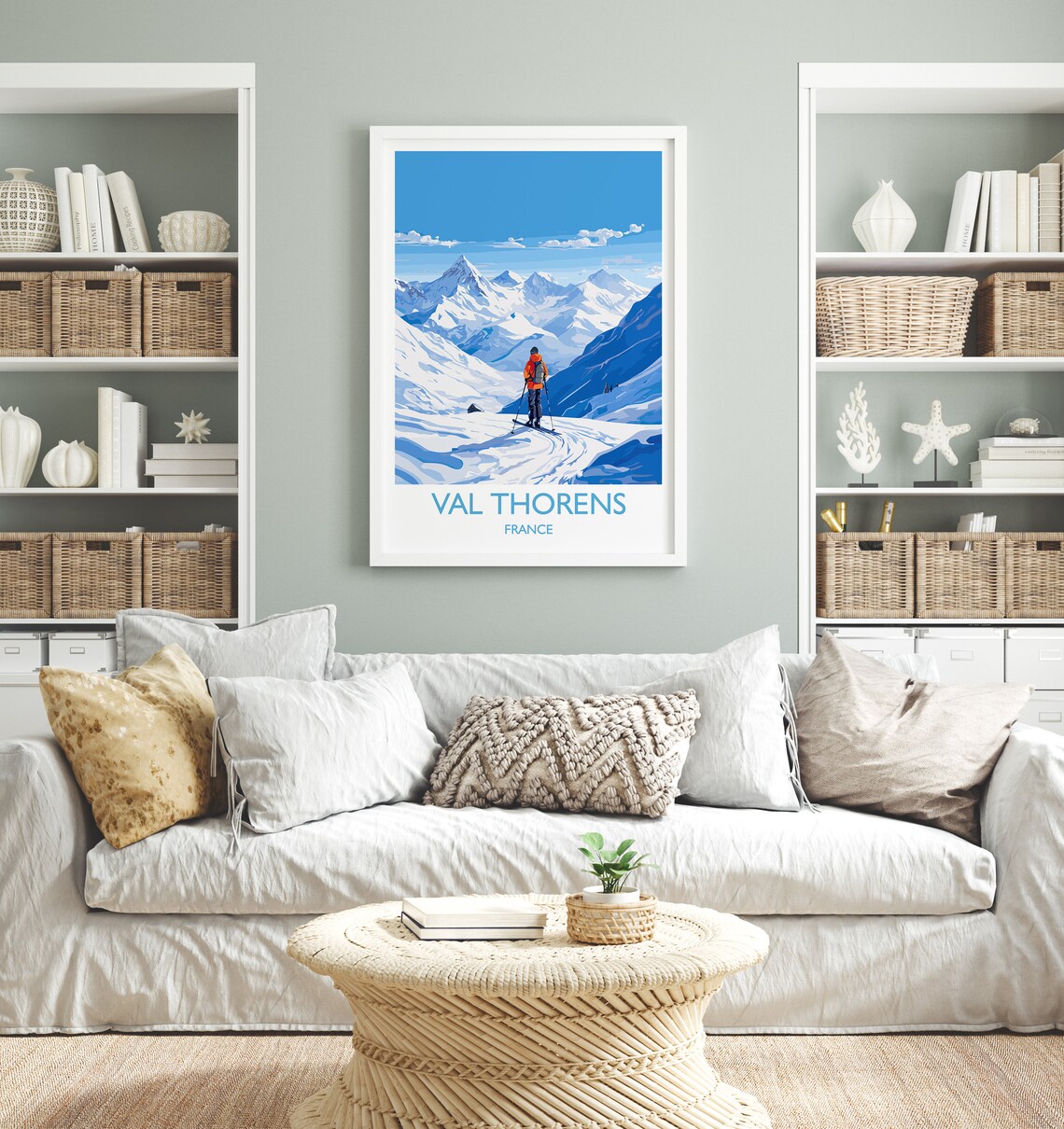 Val Thorens Travel Poster, France Ski Art Print - Image 4