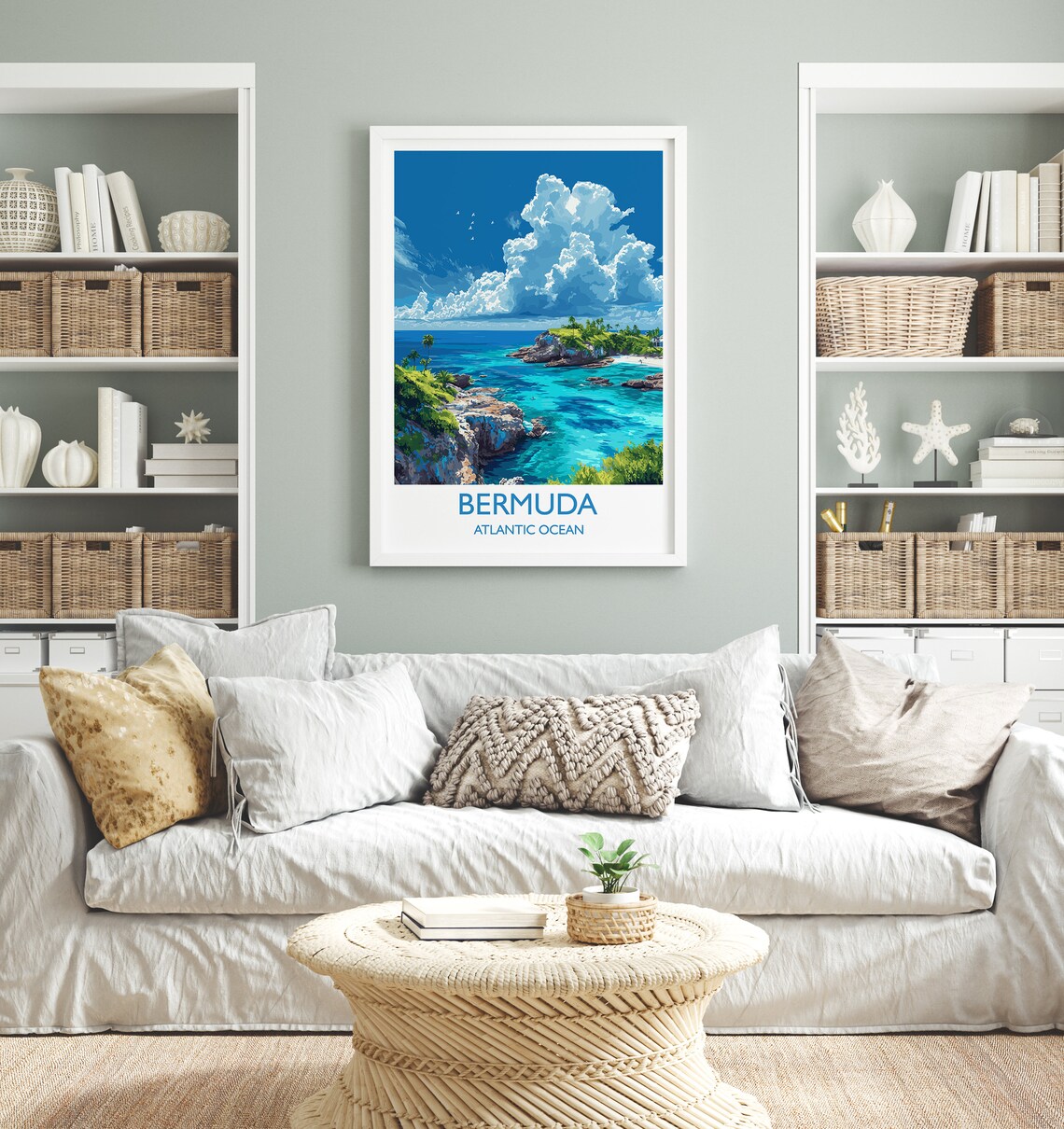 Bermuda Travel Poster, Atlantic Ocean Wall Art - Image 4