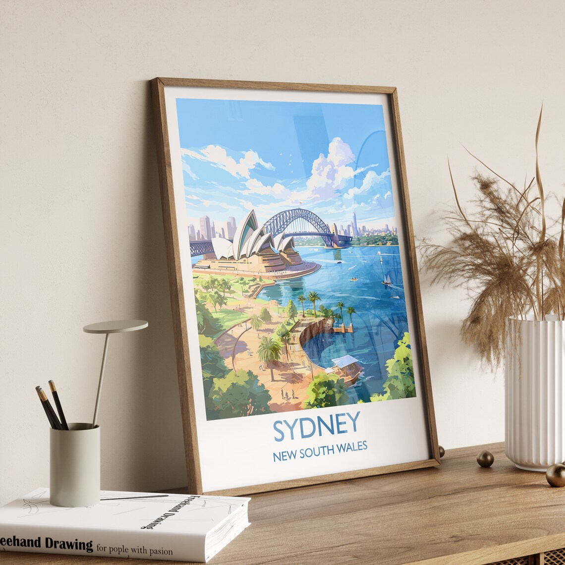 Sydney Travel Poster, New South Wales, Australia - Image 2