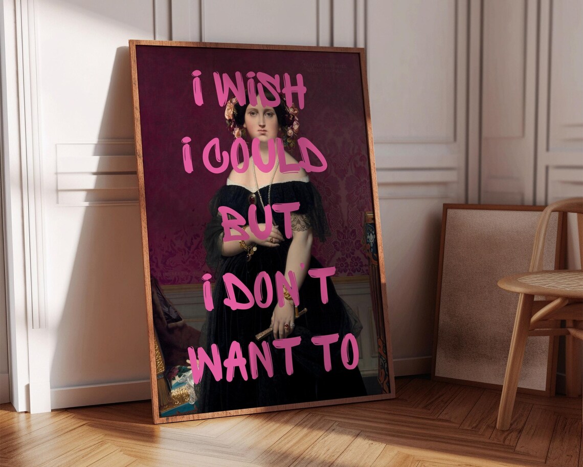 Altered Art Print, Pink Graffiti Maximalist Poster - Image 7