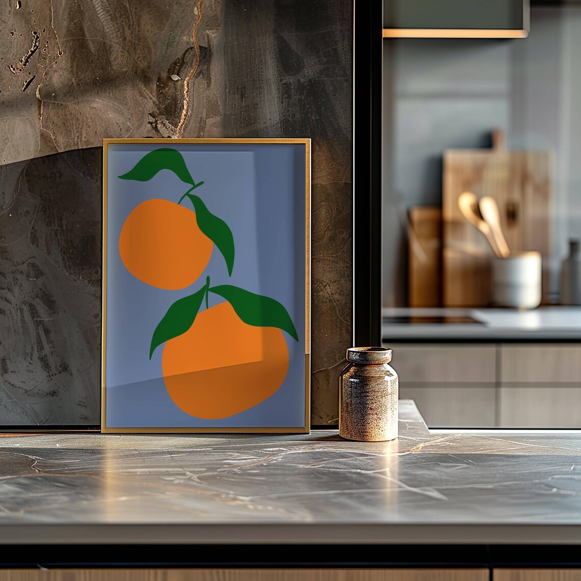 Oranges Print Kitchen Wall Art Fruit Print Citrus Wall Art Food Wall Art Still Life Fruit Art Print Kitchen Decor - Image 3