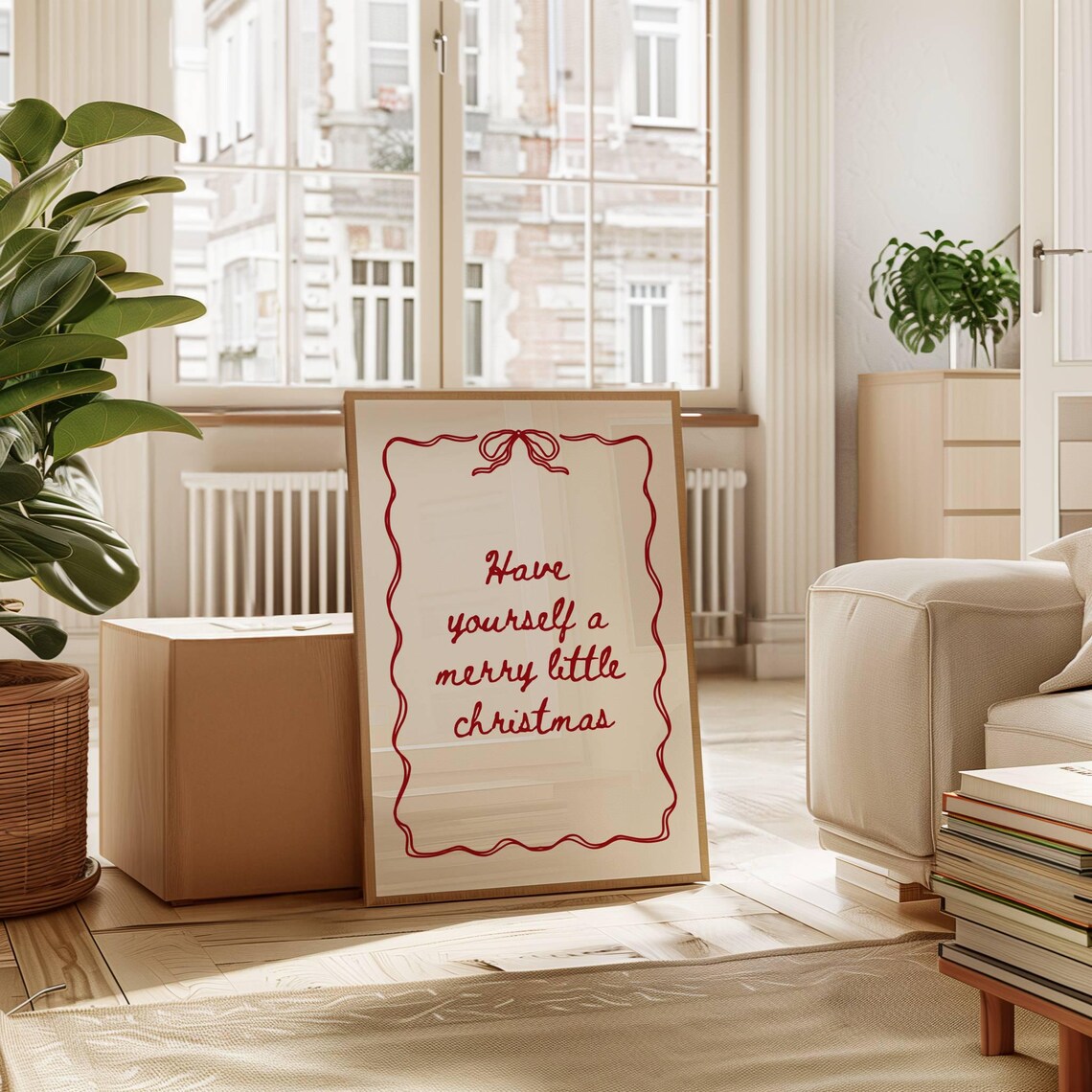 Have Yourself a Merry Little Christmas Bow Print - Image 7