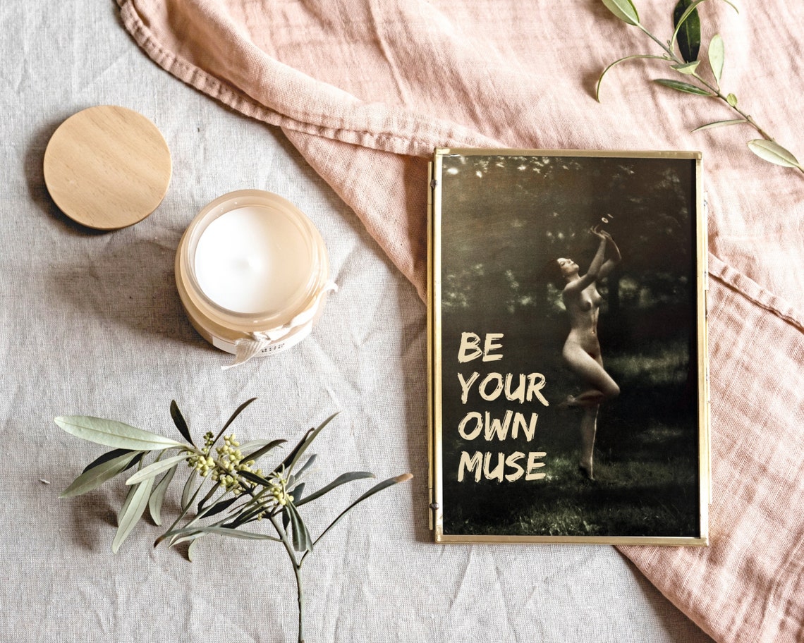 Be Your Own Muse Vintage Forest Dancer Quote Empowerment Poster - Image 8