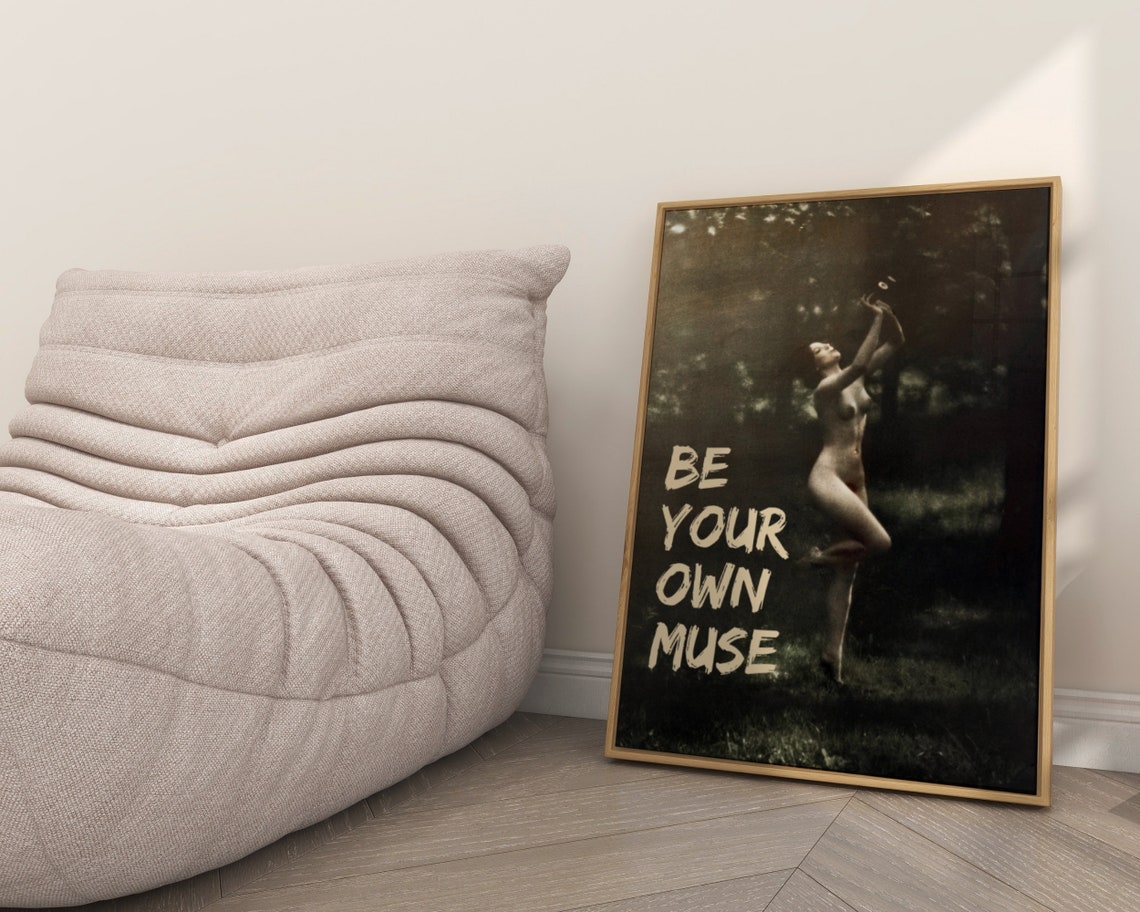 Be Your Own Muse Vintage Forest Dancer Quote Empowerment Poster - Image 6