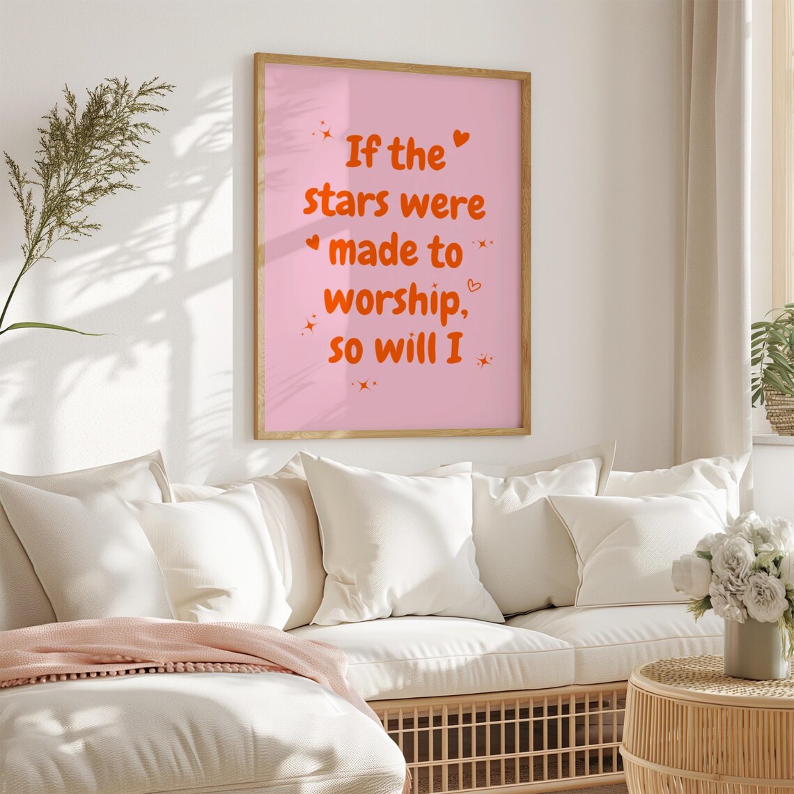 If The Stars Were Made To Worship Worship Lyric Faith Poster - Image 3