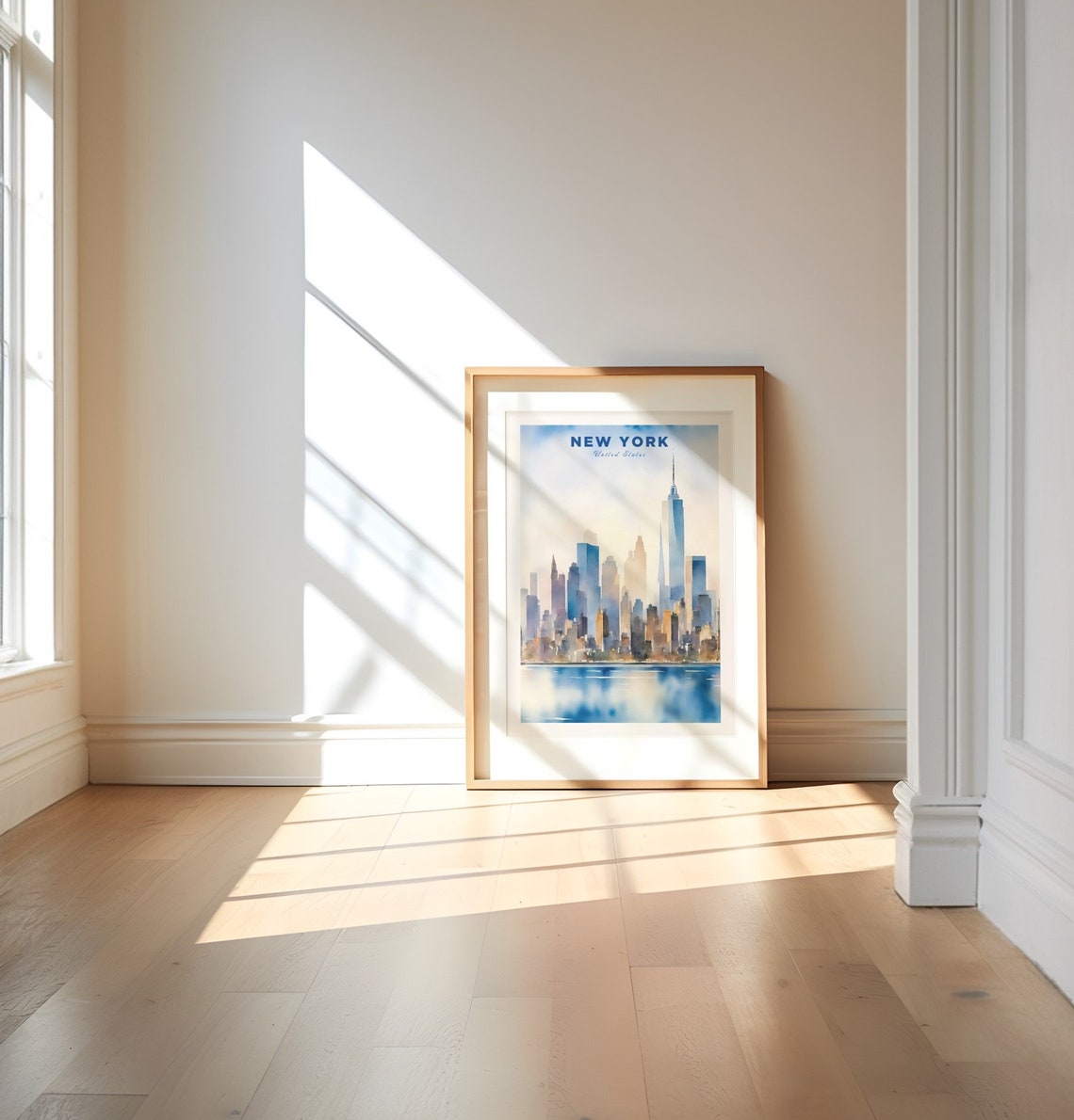 New York City Travel Print Art Nyc Travel Exhibition Print College Dorm Decor Cityscape Travel Posters Usa Ny Skyline - Image 3