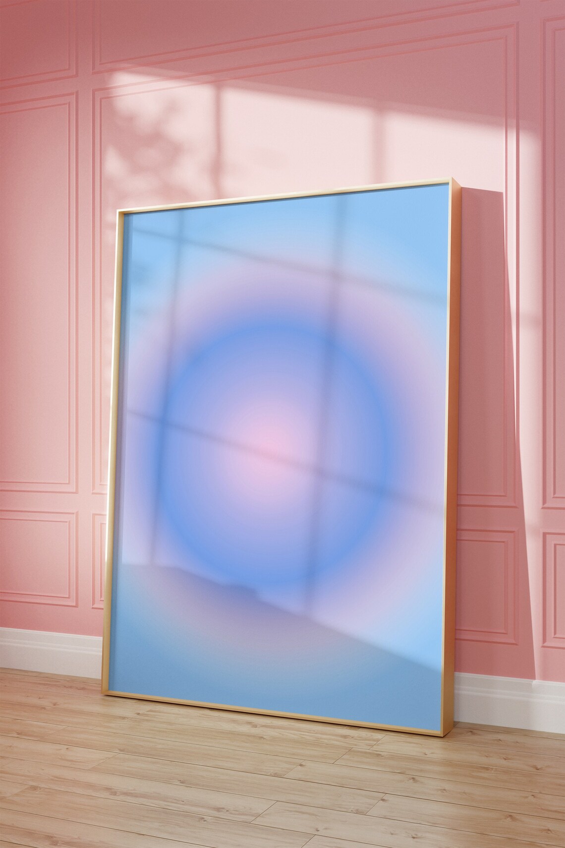 Aura Poster, Pink Blue Aesthetic Apartment Decor - Image 3