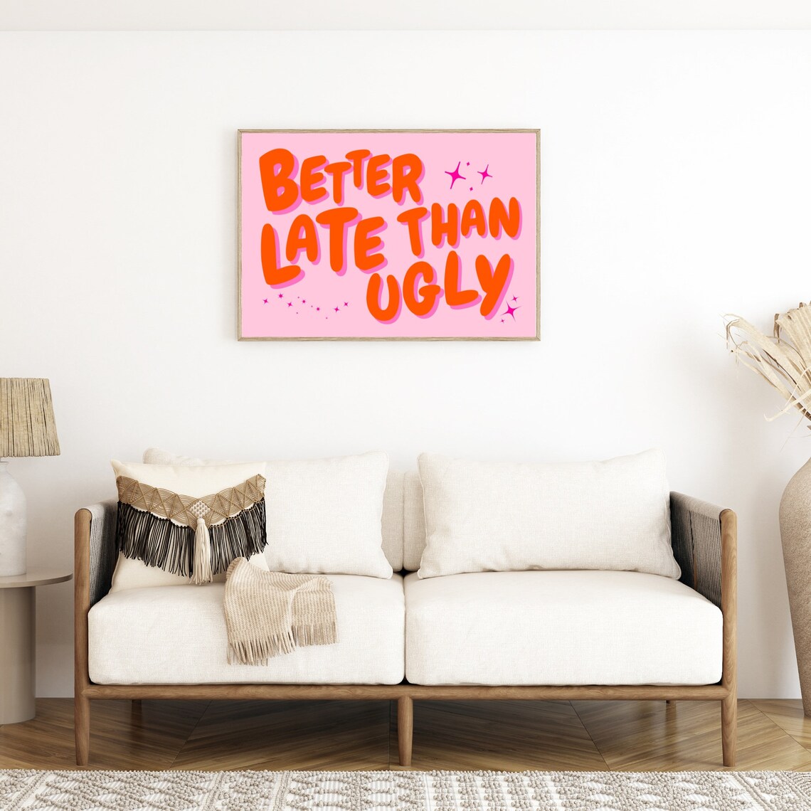 Better Late Than Ugly Retro Disco Art Print - Image 3
