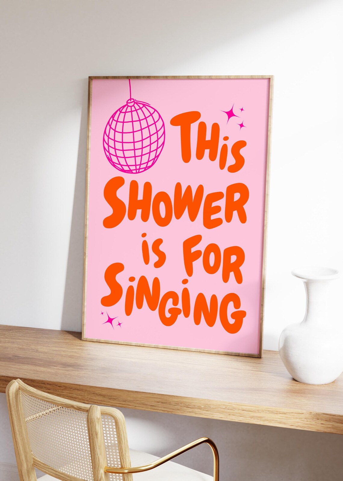 This Shower Is For Singing, Funny Bathroom Decor - Image 3