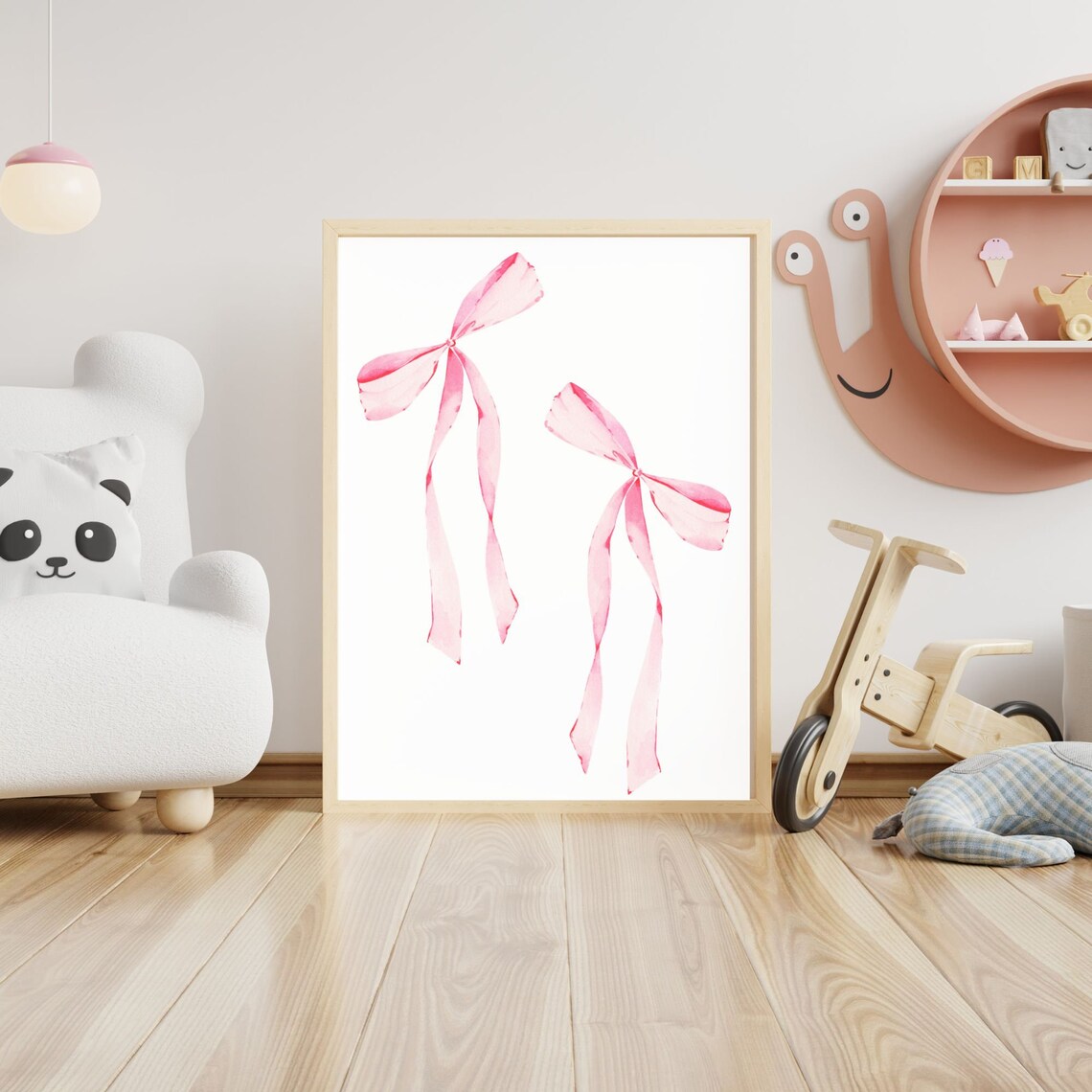 Pink Bow Print, Preppy Aesthetic Art Print - Image 3