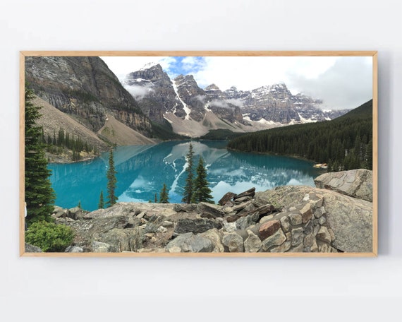 Samsung Frame Tv Art Lake Photo Landscape Wallpaper