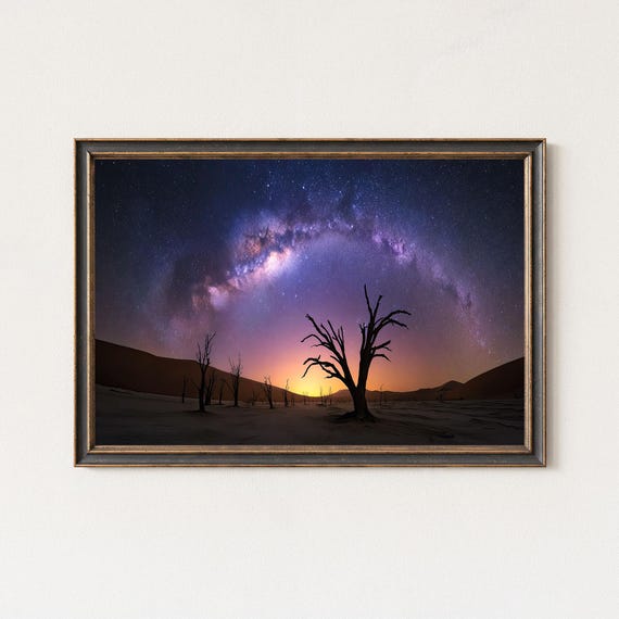 Milky Way Over Deadvlei Desert Fine Art Print