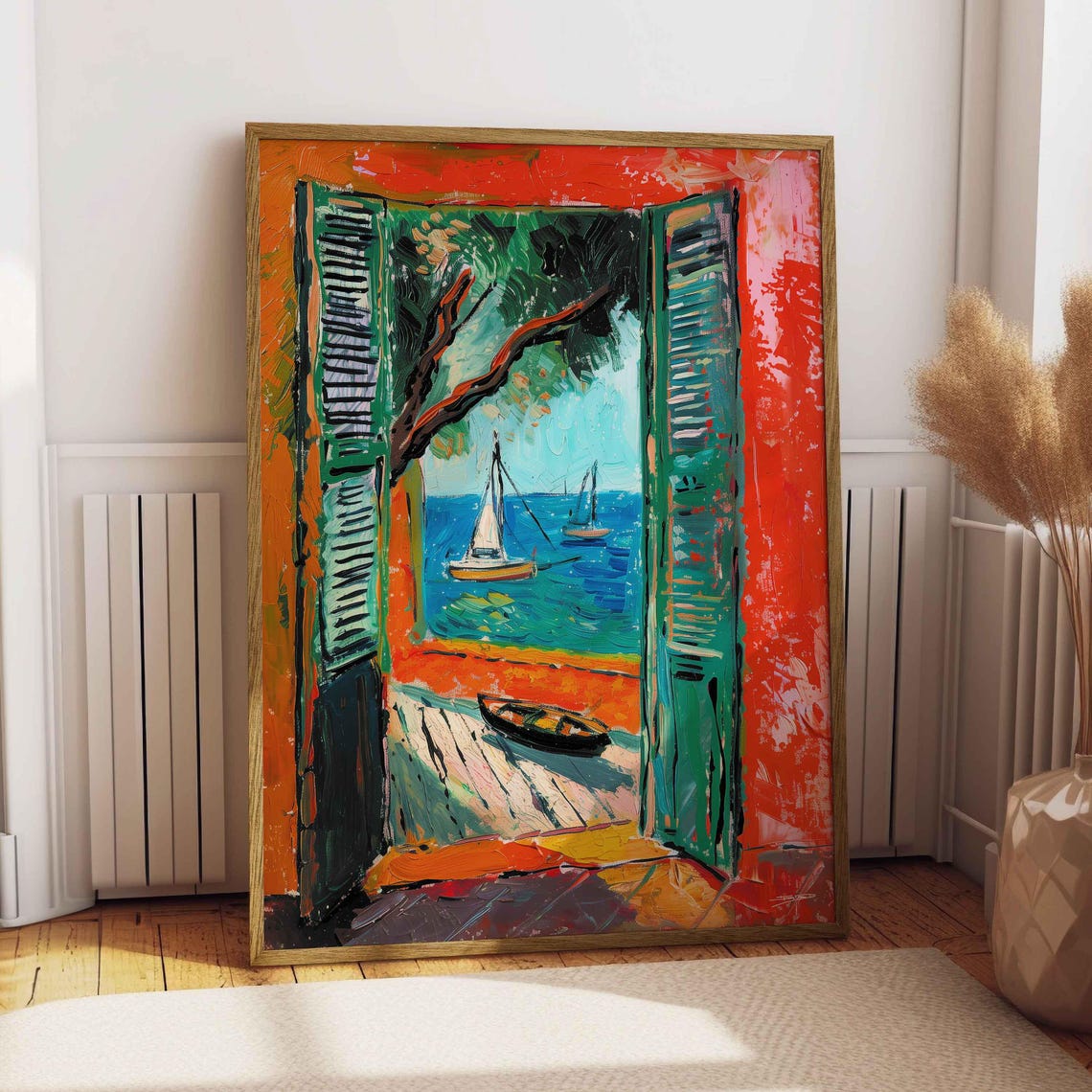 Beach Summer Sea Abstract, Matisse Inspired Poster - Image 3