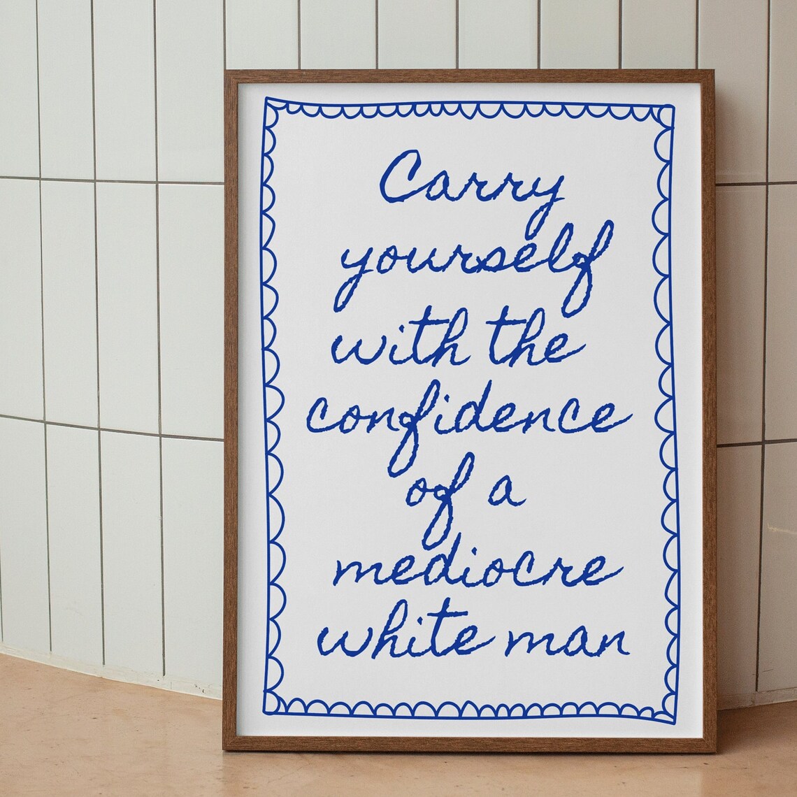 Carry Yourself With Confidence Feminist Poster Print - Image 2