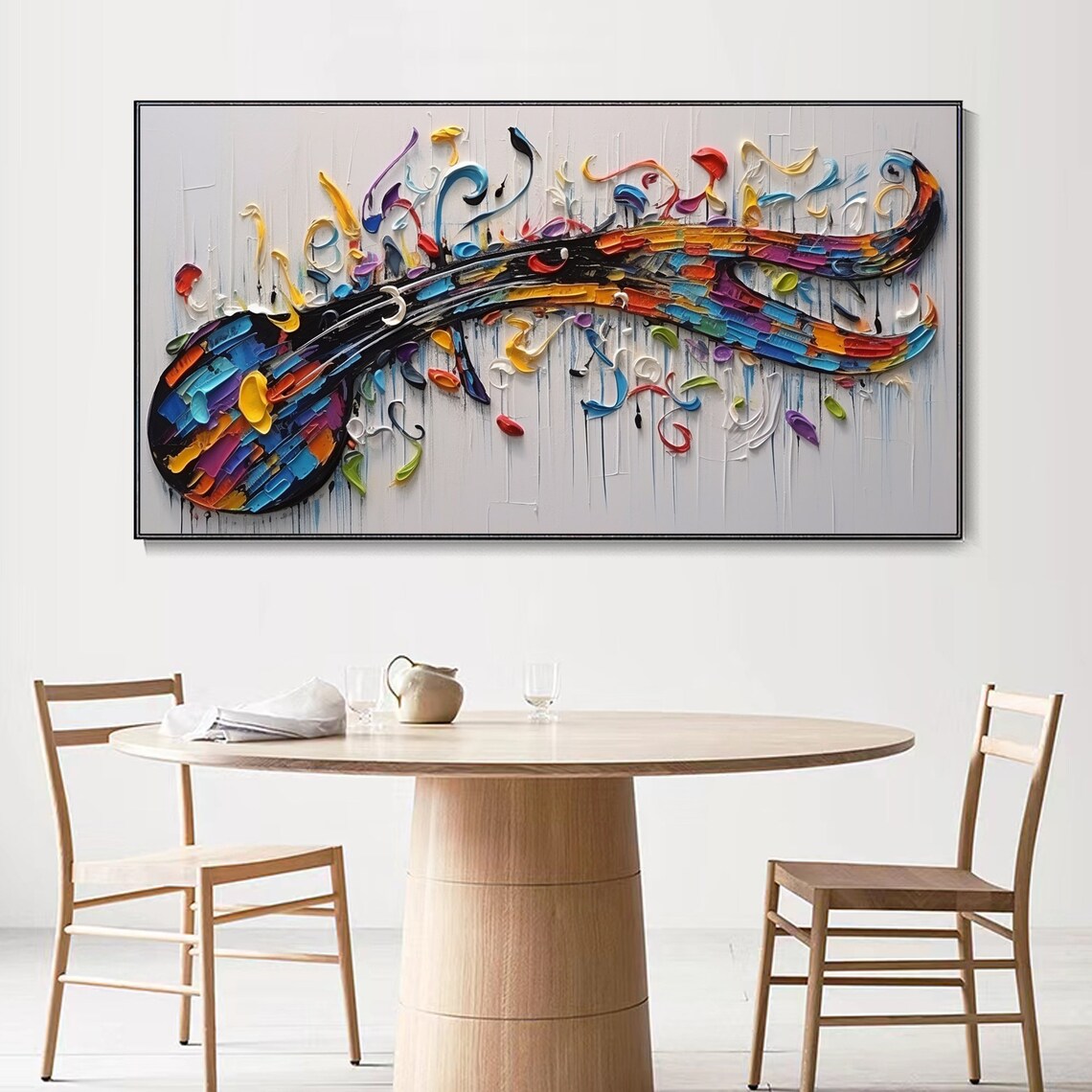 Abstract Sheet Music Note Art Print, Classical Music - Image 3