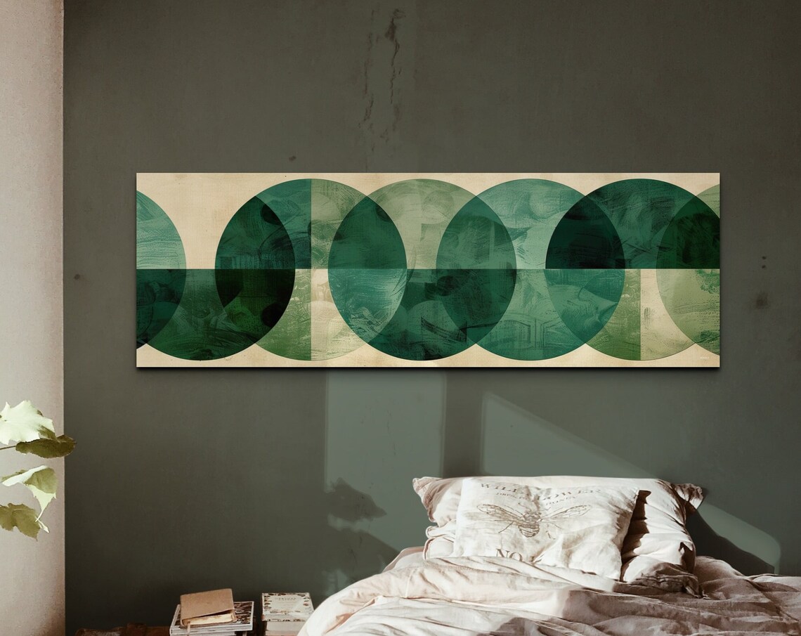 Mid Century Modern Boho Geometric Wall Art