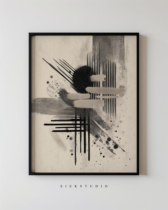 Abstract Minimalist Geometric Art, Wall Art Print