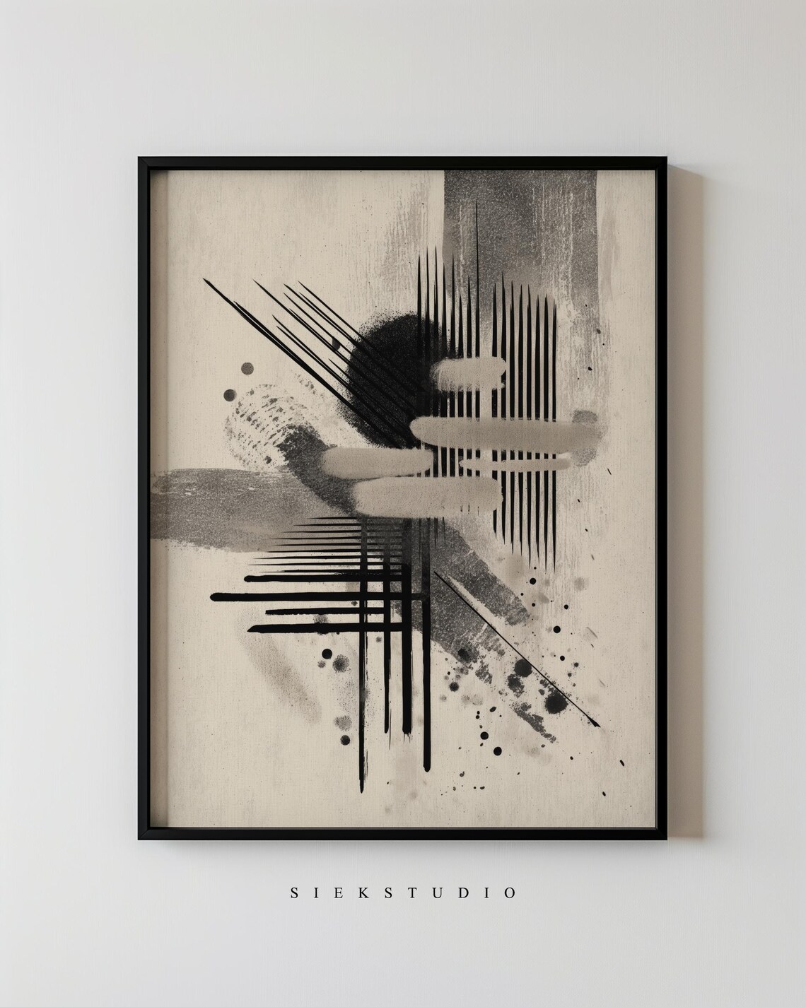 Abstract Minimalist Geometric Art, Wall Art Print