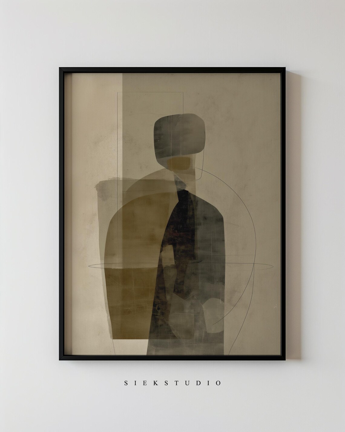 Abstract Figurative Minimalistic Painting Art Print