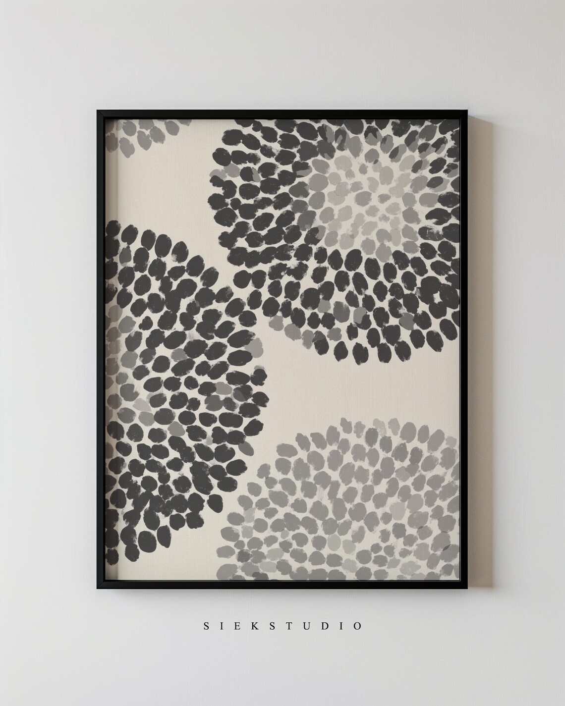 Modern Botanical Abstract Shapes, Minimalist Art Print