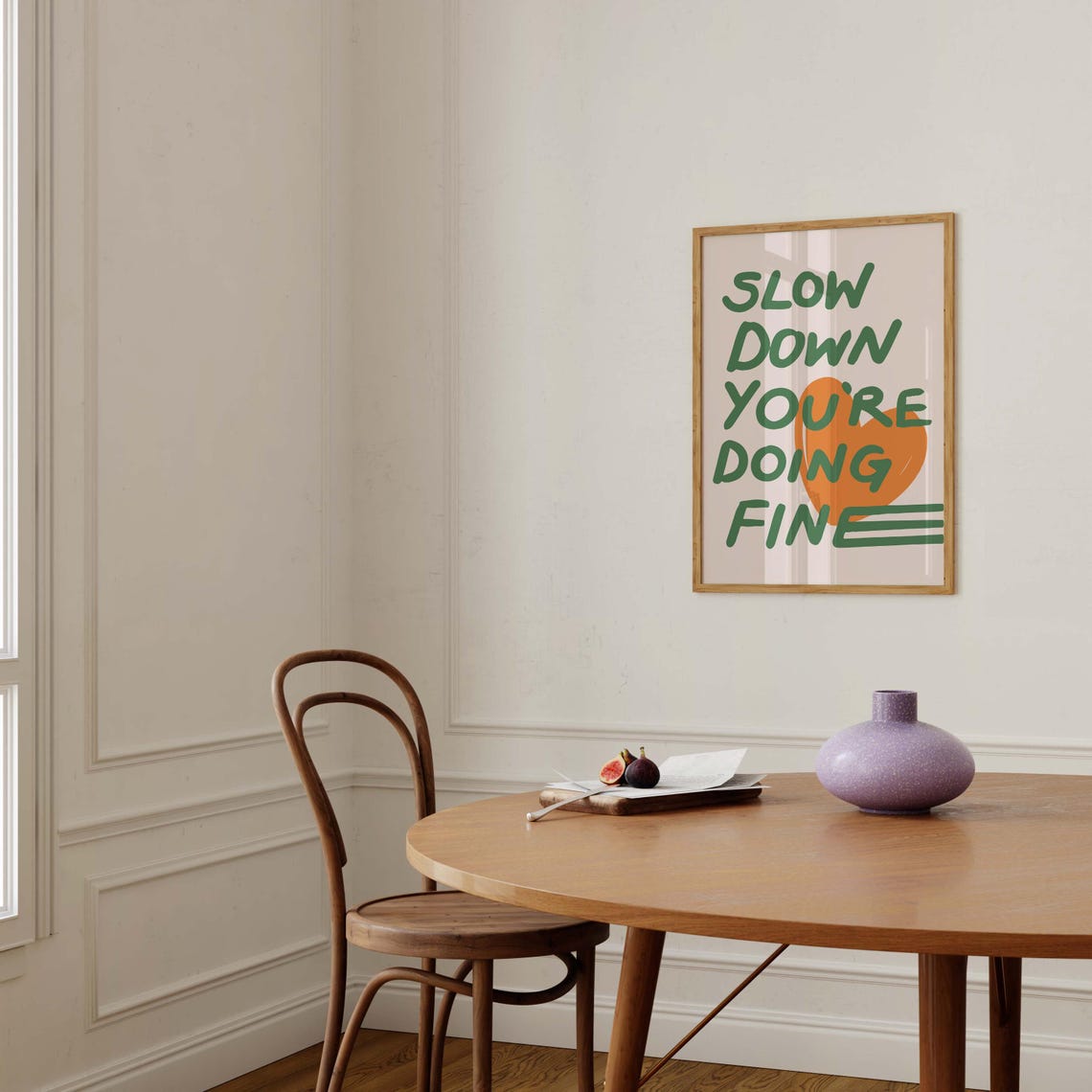 Billy Joel Vienna Slow Down You Are Doing Fine Retro Quote Poster - Image 2