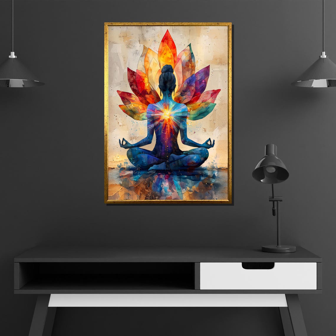 Chakra Yoga Spiritual Wall Art, Zen Meditation Decor - Image 4